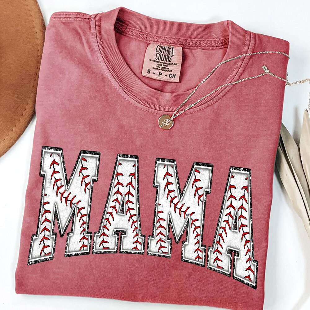 Baseball Mama Shirt Comfort Colors® Game Day T-Shirt, Baseball Season Apparel